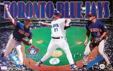 Toronto Blue Jays Skydome 1997 22x34 POSTER Roger Clemens, Pat Hentgen, Gonzalez