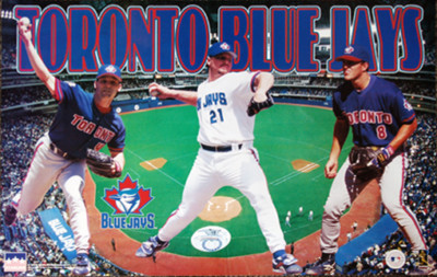 Toronto Blue Jays Skydome 1997 22x34 POSTER Roger Clemens, Pat