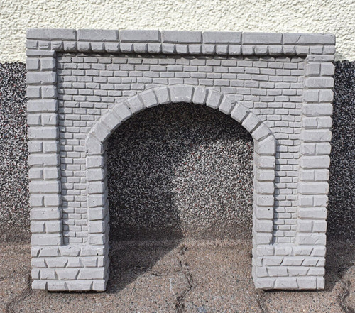 Portal túnel hormigón pared recta, escala G, tren de jardín (13025) | Condition: Neu