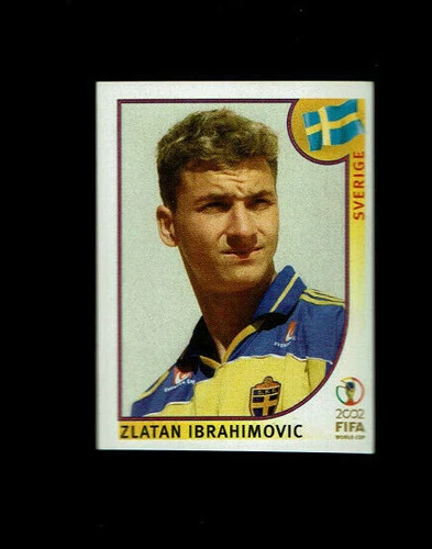 2002 Zlatan Ibrahimovic  World Cup Panini Rookie Sticker Soccer #456