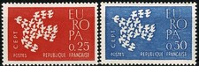 FRANCE 1961 CEPT EUROPA  YT n° 1309 et 1310 neufs ★★ luxe / MNH (A)