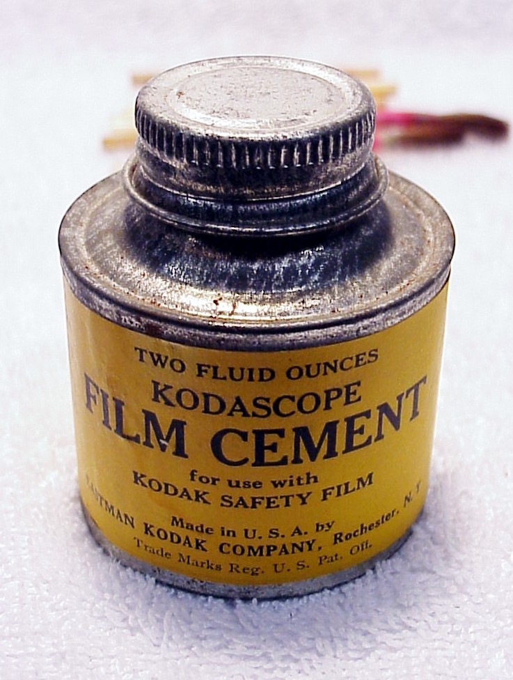 Kodascope Film Splicing Outfit 1925 IB Brushes Cement Flask