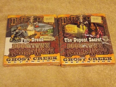 DISKWARS: DEADLANDS RANGE WARS GHOST CREEK SET of 2 Fort Dread & Dupont Secret