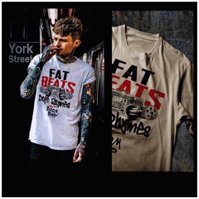 Hip hop t-shirt street hustle dope rhymes gangster thug mobster rap music tee