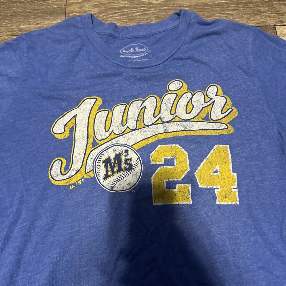 Camiseta Majestic Threads Ken Griffey Jr para hombre grande #B Foto 2 de 4