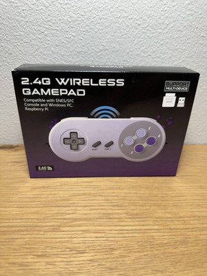 2.4 GHz Wireless Controller for Super Classic Games SNES SFC Console,Pc Ma Linux