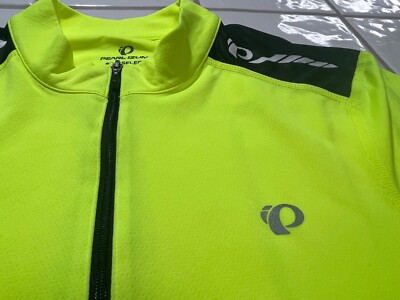 Maillot Cycliste Pearl Izumi Select Homme – Vert Citron, Taille M, Manches Courtes