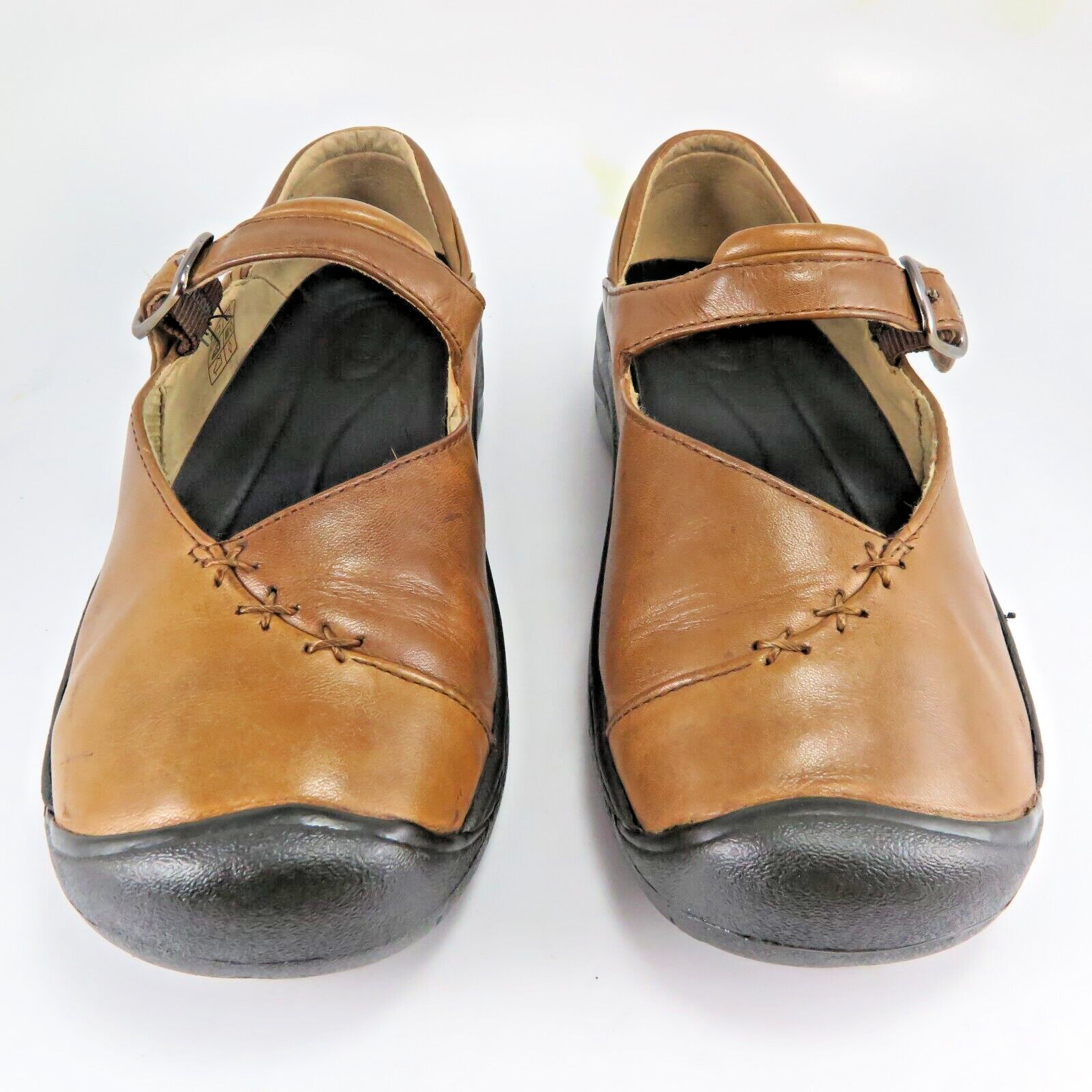 Mocassini ballerine vintage ~ KEEN Cigar Mary Janes da donna taglia 8M in pelle marrone