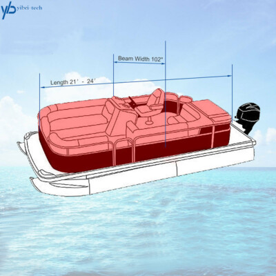 Copertura Per Barca Grigia Yibei-tech 21-24 Piedi - Impermeabile 780x400 Cm