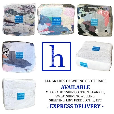 HUMAC Wiping Cloth Rags Polishing Cleaning Wiper Mechanic Garage Industrial Workshop