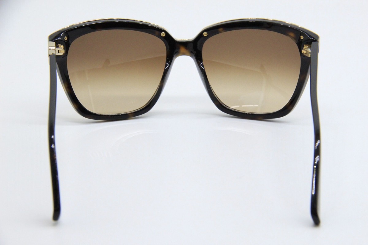 Diane Von Furstenberg DVF604S brown gold New Sunglasses Diane Von Furstenberg MF 64 537 – Vintage Frames Company main image 4
