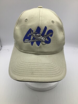 ANS (Propellor Plane) Beige Adjustable Baseball Cap H6