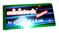 Ministeck 24514, Bauplatte 8 x 16 cm, drei St...