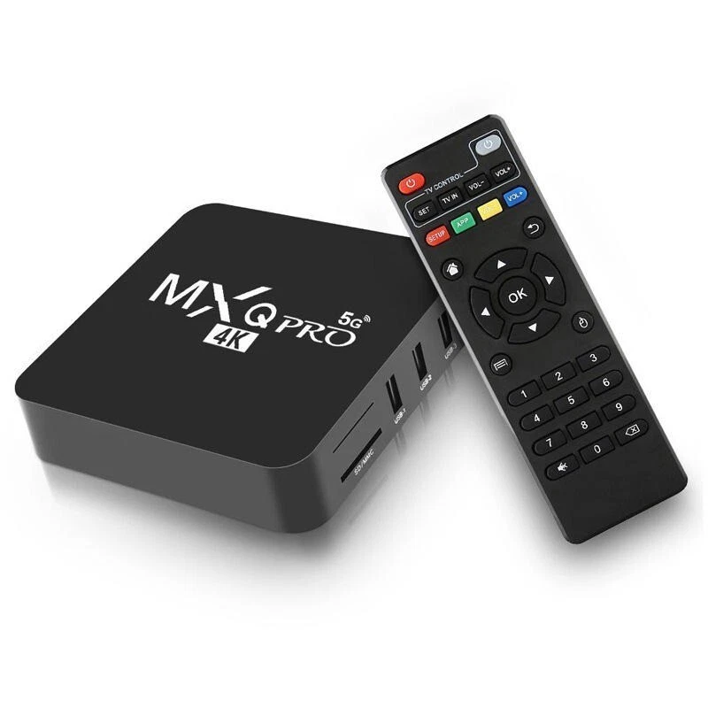 AUSHA MXQ Android TV Box 4K H.265 WiFi Smart Media Player Streaming Home Theater - Image 2 of 4