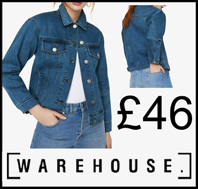 warehouse fitted denim jacket