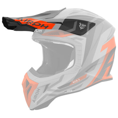Airoh Aviator ACE 2 Ground Helmet Front Grey Orange