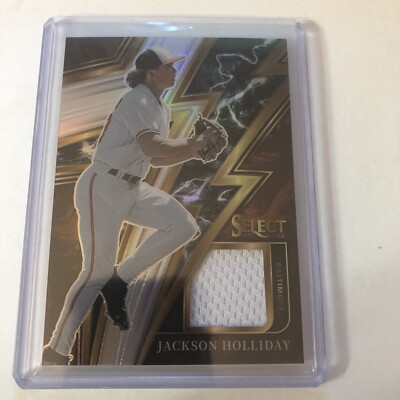 2023 Panini Select Sparks Materials Silver Jackson Holliday #SM-JH /199