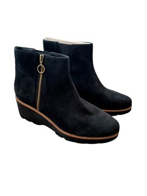 Vionic Hazal Wedge Suede Bootie Size 11 Womens NWOT