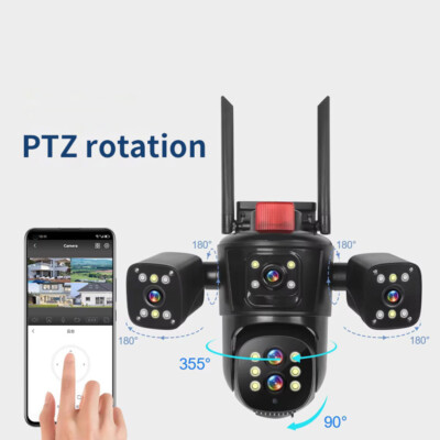 10X Zoom 16MP Sicherheit Schutz Kamera WiFi CCTV Videoüberwachung Auto Track