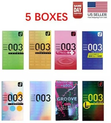 Okamoto Condom 003 8 types condoms  5boxes - US Seller