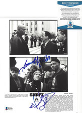 SAMUEL L. JACKSON & VANESSA WILLIAMS SIGNED 'SHAFT' 8x10 PHOTO BECKETT COA BAS