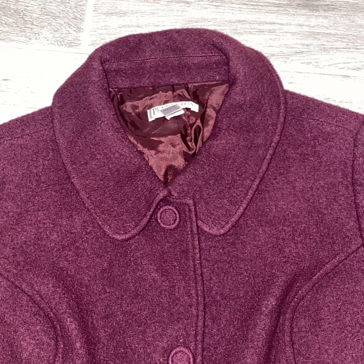 Pendleton Petite Jacket Womens Medium Wool 3 Button Waist Length