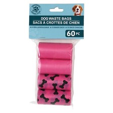 Dog Waste Bags Dog Poop Clean Up Refills  - 4 rolls/ 60 Pieces random color