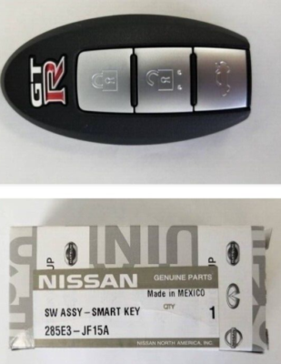【新品/未登録】R35GT-R用 純正インテリジェントキー285E3-JF15A Nissan Genuine OEM 285E3-JF15A GT-R R35 Intelligent Remote Key