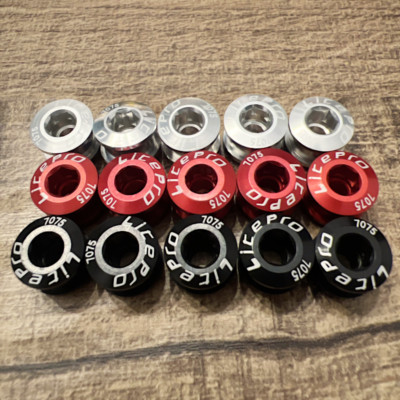 Aluminium Kettenblattschrauben Alu Chainring Bolts 5 Stück