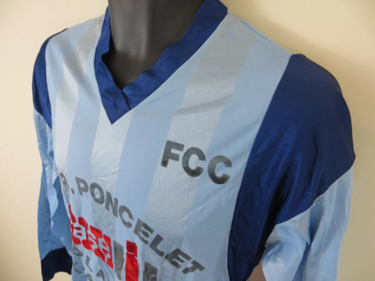 Retro Football Shirt Soccer Jersey Vintage French Blue FCC Maillot S Small