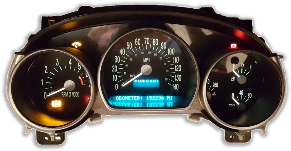 03-06 Chevy SSR Velocímetro Cuadro de Instrumentos Medidor y Pantalla [REPARACIÓN] + LED Foto 3 de 4