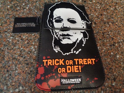 Halloween Michael Myers Crossbody Bag Trick or Treat or Die Snap Button New