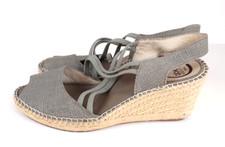 ABEO BioSystem Delano Women's Size 9 N Espadrille Wedge Heel Sandal Green Gray