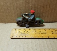 Vintage Cast Iron Police Motorcycle Unknown Maker E-3 