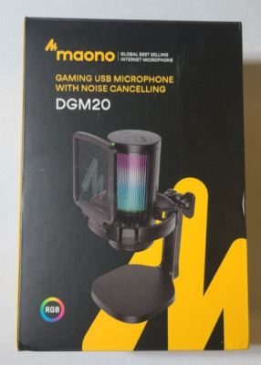 Maono DGM20 Gaming USB Microphone w/ Noise Cancelling (Black)