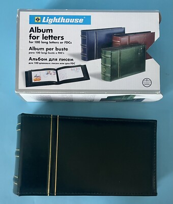 Leuchtturun/Lighthouse Album for 100 FDCs/Letters   Brand New Open Box   Black