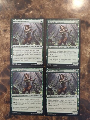 (4) Skola Grovedancer *PLAYSET* NM (202) Theros Beyond Death THB MTG Magic