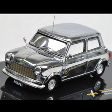 ixo 1/43 David Bowie Mini Cooper 40th Anniversary Diecast Model Car Chrome Body