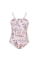 GIRLS ONE-PIECE SWIMSUIT FAMILY BEACH - VILEBREQUIN X ST REGIS Size 14y