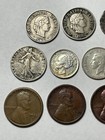 Lot Of 11 Mixed Coins Silver Copper Steel Foreign U.S. — photo 2