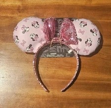 Aldi Exclusive Disney Minnie Mouse Pink Sequin Headband Ears