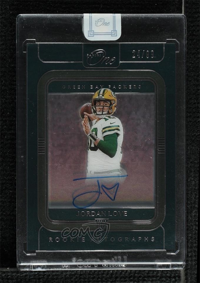 2020 Panini One Rookie Auto 24/99 Jordan Love #104 Rookie Auto RC 1o2