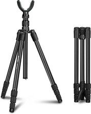 Hunting Tripod, Aluminum Shooting Tripod with U Yoke Head Rest MA-254G 
