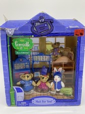 Furryville Plush Toys Bear Bunny Mail Fur You Town Collection 2005