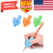 Soft Plastic Pencil Grips for Kids - 3 PCS Ergonomic Holders for Better Writing