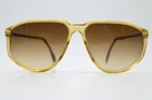 Vintage Sunglasses Zeiss 2094 8400 Brown Black Oval Glasses