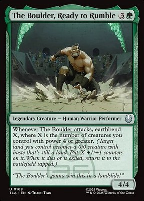 The Boulder, Ready to Rumble Foil Avatar: The Last Airbender 168 NM MTG