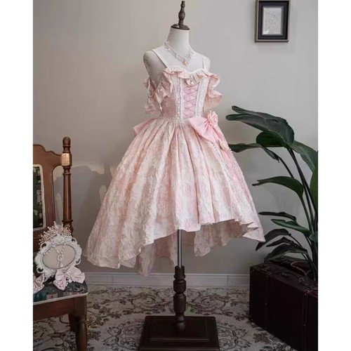 Lolita Evening/Princess Dress Sweet Bow Sleeveless Lace Waist Prom Dress Ladies - 第 6/24 張圖片