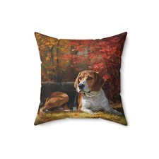 Beagle 16"X16" Autumn Pillow