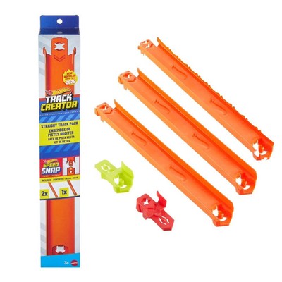 Hot Wheels Track Creator Straight Track Pack, 3 Meter Speed Snap Tracks